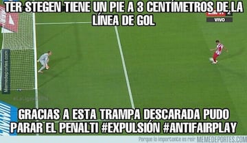Los memes del empate del Barça ante el Atleti