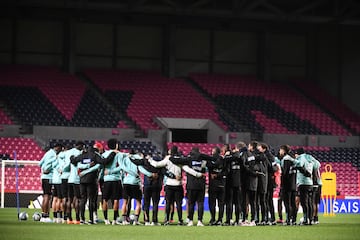 Así fue el entrenamiento de la Selección Colombia antes de medirse a Japón.