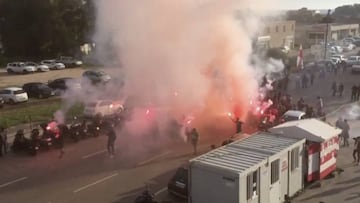 Incidentes en la previa del Ajaccio - Le Havre.