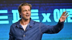 American actor Brad Pitt poses for a photo during a press conference to promote his film "Bullet Train" in Seoul on August 19, 2022. (Photo by Jung Yeon-je / AFP) (Photo by JUNG YEON-JE/AFP via Getty Images)