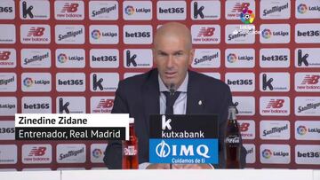 Zidane: "Se decidirá LaLiga al final"