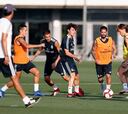 El Madrid se entrena con Odriozola y sin Vallejo