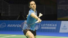 La jugadora espa&ntilde;ola de b&aacute;dminton Beatriz Corrales, durante un partido.