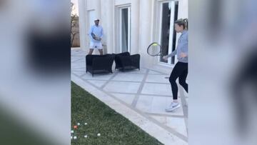 Nadal enseña al mundo el estilo de tenis de su hermana Maribel