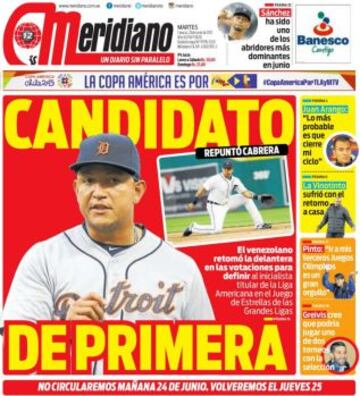 Portadas de la prensa deportiva