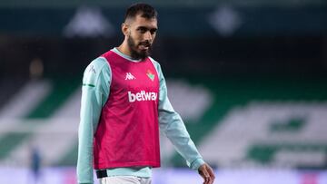 Borja Iglesias, en la Copa.
