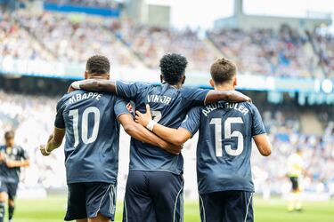 Mbappé, Vini y Güler.
