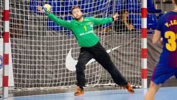 El meta azulgrana Gonzalo Pérez de Vargas realizó la mejor actuación de su carrera con 28 paradas ante el Fraikin Granollers.