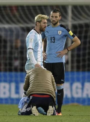 Messi asumió con tranquilidad la actitud del hincha.