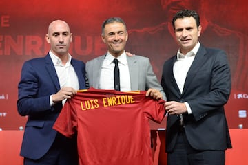 Luis Enrique en su presentación como seleccionador en noviembre de 2019. El asturiano volvía al puesto que tuvo que dejar 6 meses antes por motivos familiares.