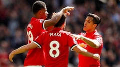 Alexis celebra con el United