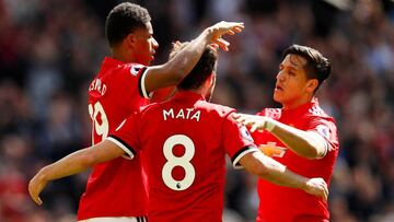 Alexis celebra con el United