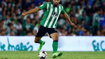 Borja Iglesias of Real Betis  during the La Liga match between Real Betis and CA Osasuna played at Benito Villamarin Stadium on August 26 2022 in Sevilla, Spain. (Photo by Antonio Pozo / Pressinphoto / Icon Sport)