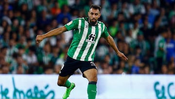 Borja Iglesias of Real Betis  during the La Liga match between Real Betis and CA Osasuna played at Benito Villamarin Stadium on August 26 2022 in Sevilla, Spain. (Photo by Antonio Pozo / Pressinphoto / Icon Sport)