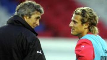 Pellegrini y Forl&aacute;n juntos en el Villareal. 