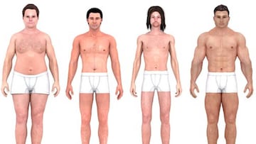 Cómo ha cambiado el ideal de cuerpo masculino en los últimos 150 años. Imágen: Lammily