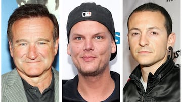 World Mental Health Day: Famosos que perdieron la lucha contra la depresión y otros problemas de salud mental: Avicii, Chester Bennington, Robbin Williams...