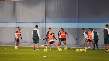 El Málaga regresaba al trabajo este lunes.