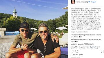 Armstrong visita a Ullrich: "Lo amo, necesita nuestra ayuda"