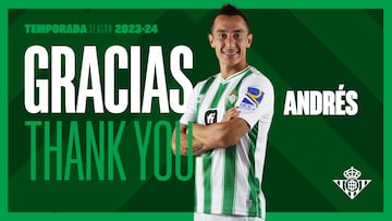 Andrés Guardado se marcha del Betis.