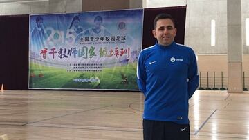Rafa Gil, durante el proyecto que llevó a cabo con la LFP en China.