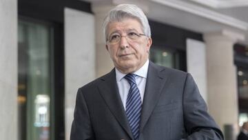 El presidente del Atlético de Madrid, Enrique Cerezo.
