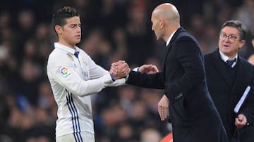 Idol | James didn't get the love he had hoped from Zidane.