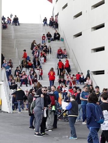 El primer día del niño en el Wanda Metropolitano