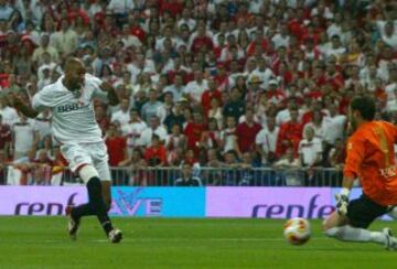 Gol de Kanouté el 3 de junio de 2007 que le dió la victoria al Sevilla frente al Getafe en la final de la Copa del Rey que se disputó en el Bernabéu