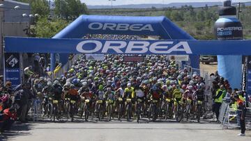 Marcha ciclista BTT de Orbea,en Los Monegros, con 8.000 participantes.