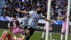 Gol de Villalibre ante el Málaga