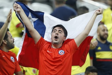 Las postales que dejó la previa del duelo Chile-Colombia