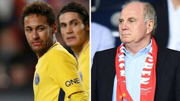 Neymar y Uli Hoeness.