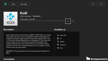 Ya puedes descargar e instalar Kodi en Xbox One