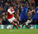 Sánchez ingresó en aburrido empate entre Chelsea y Arsenal