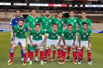 Action photo during the match Mexico vs Canada, Corresponding the CONCACAF qualifying for the FIFA World Cup Russia 2018 at Aztec Stadium, Mexico City, Mexico.