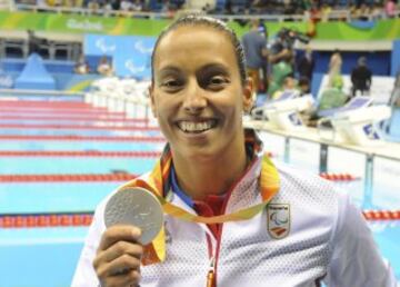 Teresa Perales consigue la medalla de plata. 