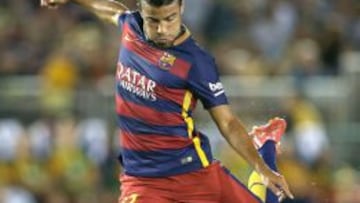 Rafinha, en el partido ante Los Angeles Galaxy.