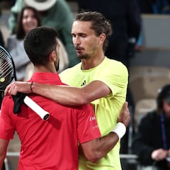 Resumen, resultado y ganador del Zverev - Djokovic: cuartos de final de Roland Garros 2025