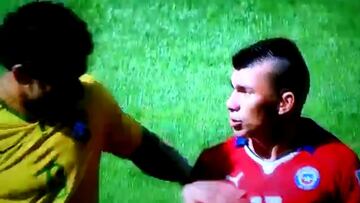 ¡Con Gary nadie se mete! El día que Medel encaró a figura de Brasil en pleno Mundial