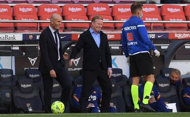 Zidane le dice a Koeman dónde se juega el Clásico