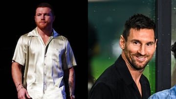 La relación amor-odio de Canelo con Messi en 2022