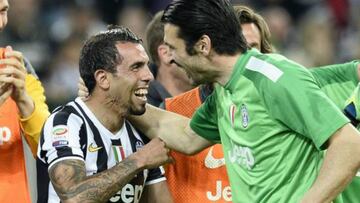 Carlos Tévez buscaría convencer a Gianluigui Buffon para que juegue en Boca Juniors