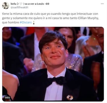 Cillian Murphy, protagonista de los mejores memes de los Oscar