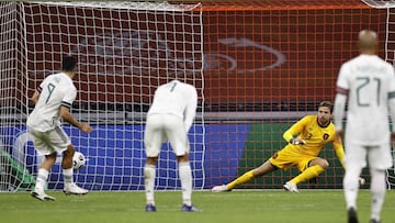 As&iacute; fue el gol de Ra&uacute;l Jim&eacute;nez en el triunfo de M&eacute;xico ante Holanda