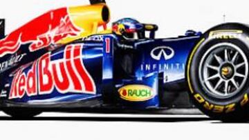 <b>BOCETOS. </b>Tras su presentación en Internet (con los servidores colapsados), Red Bull no facilitó imágenes reales del nuevo coche, sólo los dibujos del RB8.