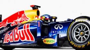 <b>BOCETOS. </b>Tras su presentación en Internet (con los servidores colapsados), Red Bull no facilitó imágenes reales del nuevo coche, sólo los dibujos del RB8.