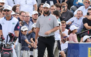 Jon Rahm durante la jornada de hoy. 