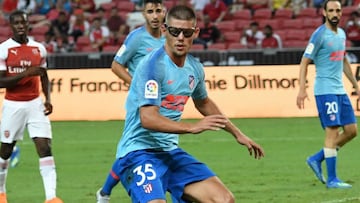 Francisco Javier Montero, canterano del Atl&eacute;tico de Madrid, en el amistoso contra el Arsenal de la International Champions Cup.