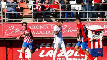 El gol de López Pinto, el 1-0 del Algeciras al Castilla.